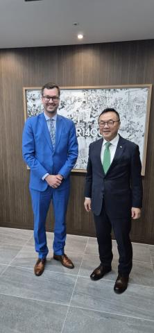 CEO EGAP David Havlíček a CEO KHNP Whang Joo-ho 